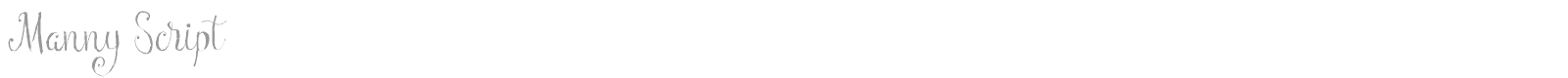Manny Script font preview